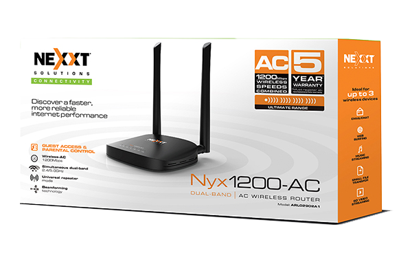 NEXXT ROUTER N NYX1200-AC WIRELESS 1200MBP