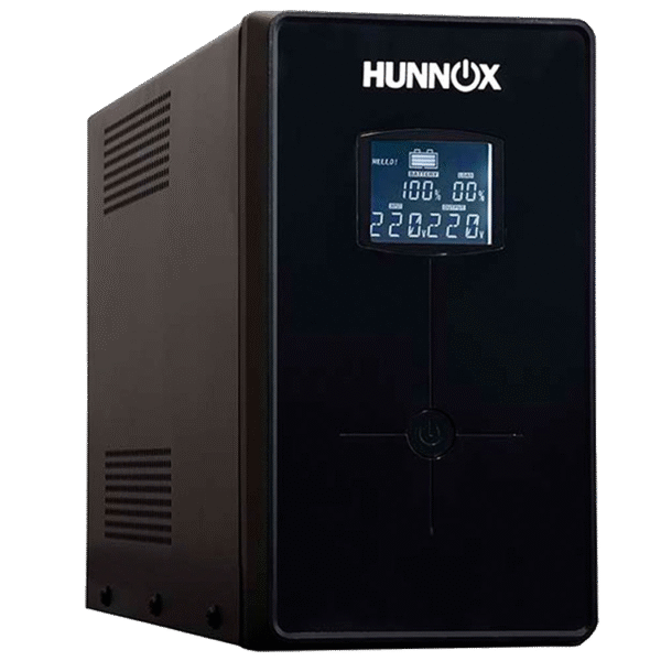 319-1-2.png HUNNOX UPS Y ESTABILIZADOR 650VA METAL LCD C/USB