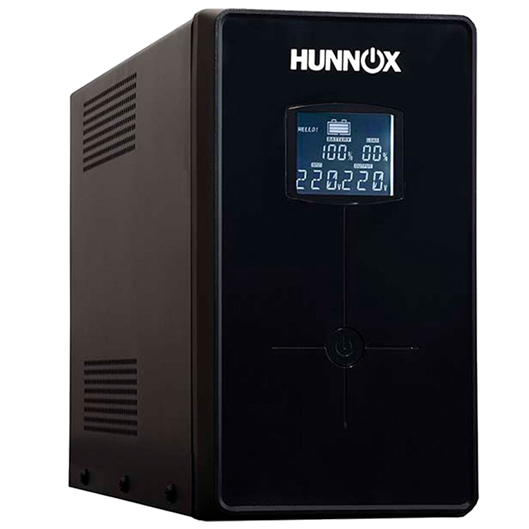 319-1-2.png HUNNOX UPS Y ESTABILIZADOR 650VA METAL LCD C/USB