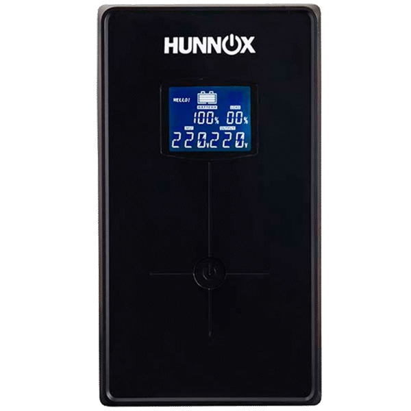 319-2-2.png HUNNOX UPS Y ESTABILIZADOR 650VA METAL LCD C/USB