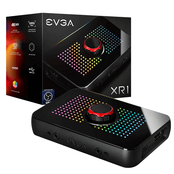 CAPTURADORA EVGA XR1 ARGB AUDIO MIXER 4K