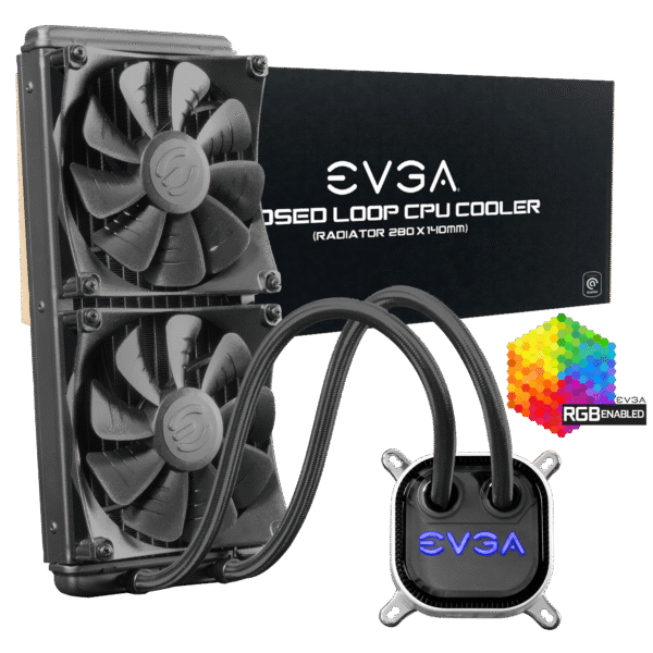 COOLER EVGA CLC 280 WATER CPU RGB LED