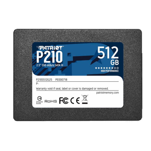 DISCO SSD PATRIOT P210 SOLID 512GB SATA3
