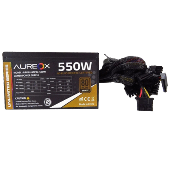 FUENTE GAMER AUREOX 550W BRONZE 80+PSU