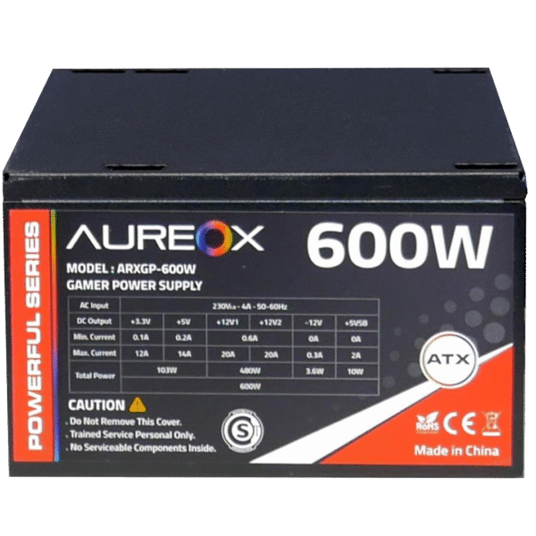 FUENTE GAMER AUREOX 600W PSU
