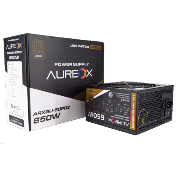 FUENTE GAMER AUREOX 650W BRONZE 80+PSU