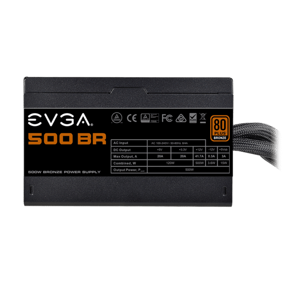 FUENTE GAMER EVGA 500W BR 80 BRONZE
