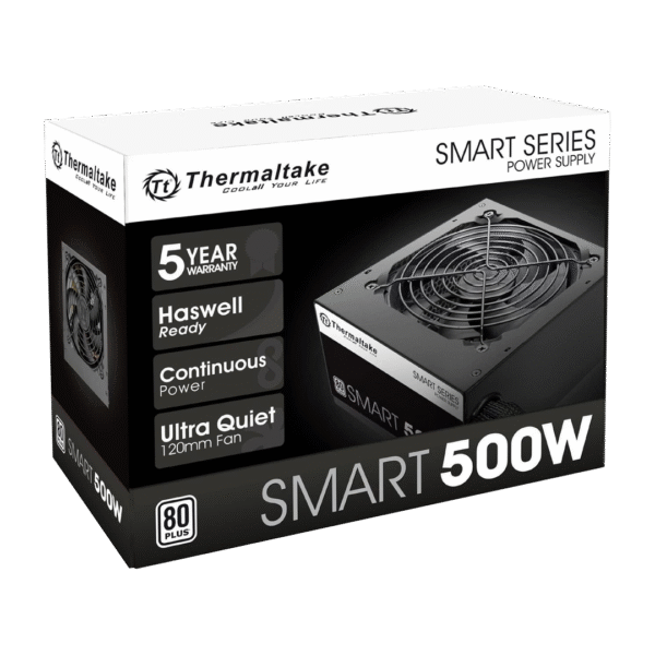FUENTE GAMER THERMALTAKE SMART WHITE 500W 80 PLUS