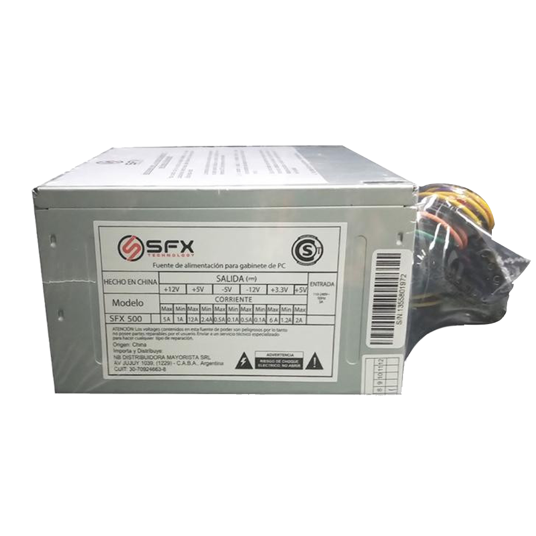 FUENTE SFX 500W 20+4 SATA