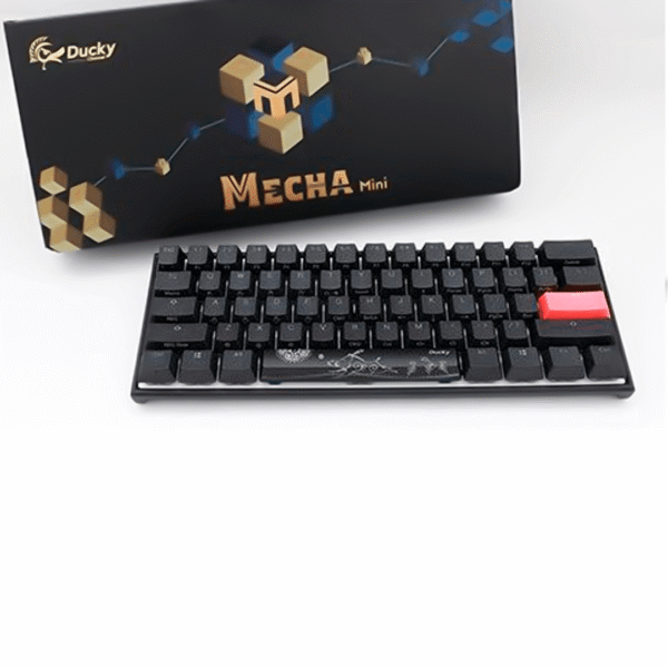 TECLADO GAMER DUCKY MECHA MINI RGB CHERRY BROWN RGB PBT DOUBLE SHOT 60%