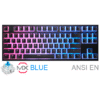 TECLADO GAMER DUCKY ONE 2 RGB TKL PUDDING EDITION RGB LED CHERRY MX BLUE DOUBLE SHOT