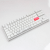 TECLADO GAMER DUCKY ONE 2 RGB TKL WHITE RGB CHERRY MX BLUE DOUBLE SHOT PBT MECANICO