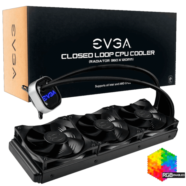 COOLER EVGA CLC 360 WATER CPU RGB LED