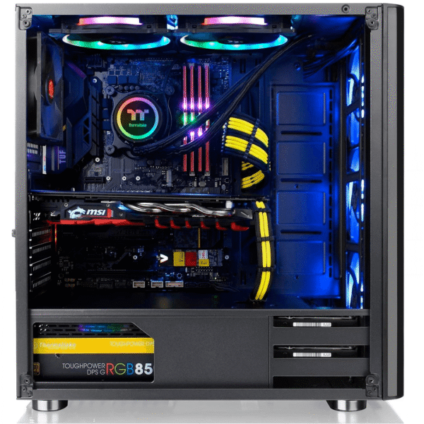 3256-5-1.png GABINETE GAMER THERMALTAKE V200 TG BLACK RGB EDITION