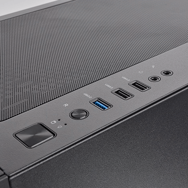 GABINETE THERMALTAKE H330 TG BLACK TEMPERED GLASS