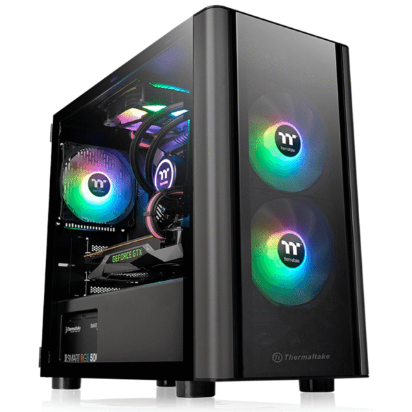 930-1-1.png GABINETE THERMALTAKE V150 TG BLACK TEMPERED GLASS