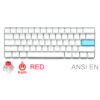TECLADO GAMER DUCKY ONE 2 MINI RGB WHITE RGB KAILH BOX SILENT RED SWICHT DOUBLE SHOT PBT MECANICO