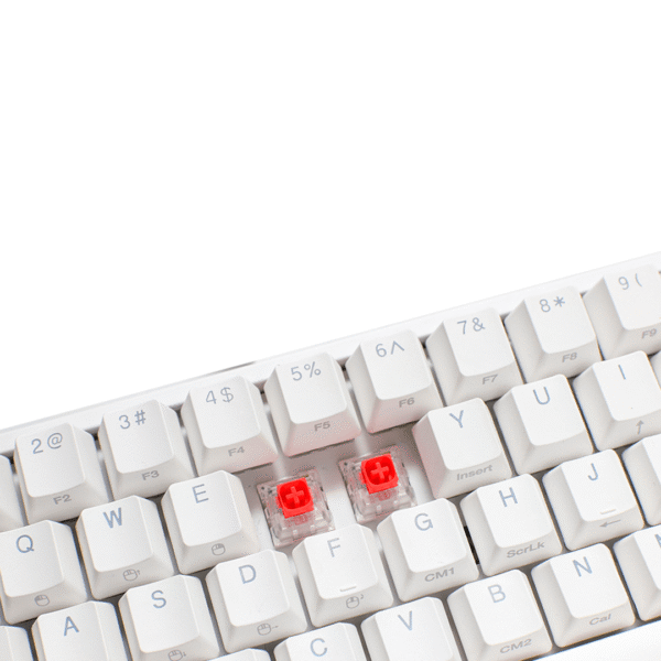 TECLADO GAMER DUCKY ONE 2 MINI RGB WHITE RGB KAILH BOX SILENT RED SWICHT DOUBLE SHOT PBT MECANICO