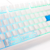 TECLADO GAMER DUCKY ONE 2 RGB TKL WHITE KAILH BOX WHITE SWITCH DOUBLE SHOT PBT MECANICO