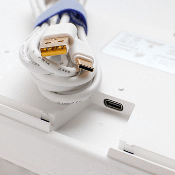 TECLADO GAMER DUCKY ONE 2 RGB TKL WHITE KAILH BOX WHITE SWITCH DOUBLE SHOT PBT MECANICO