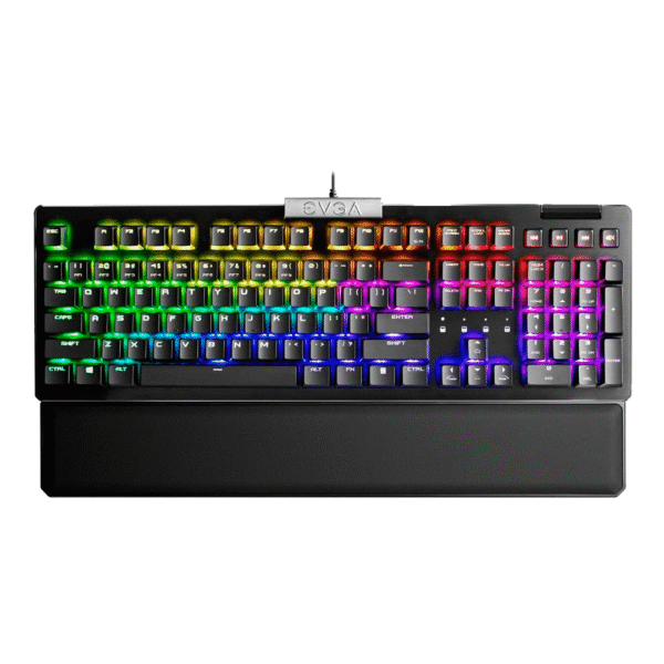 TECLADO GAMER EVGA Z15 RGB COLOR LINEAR SILVER SPANISH