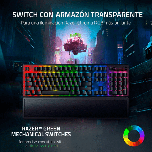 TECLADO GAMER RAZER BWV3 GREEN SP
