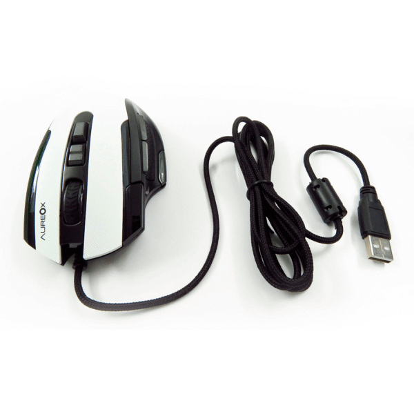 MOUSE AUREOX GAMING GM400 WHITE