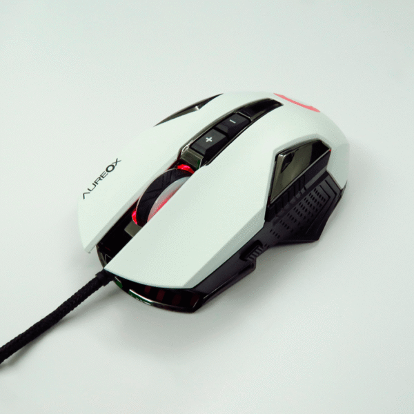 MOUSE AUREOX FIREFORCE WHITE GAMING GM200