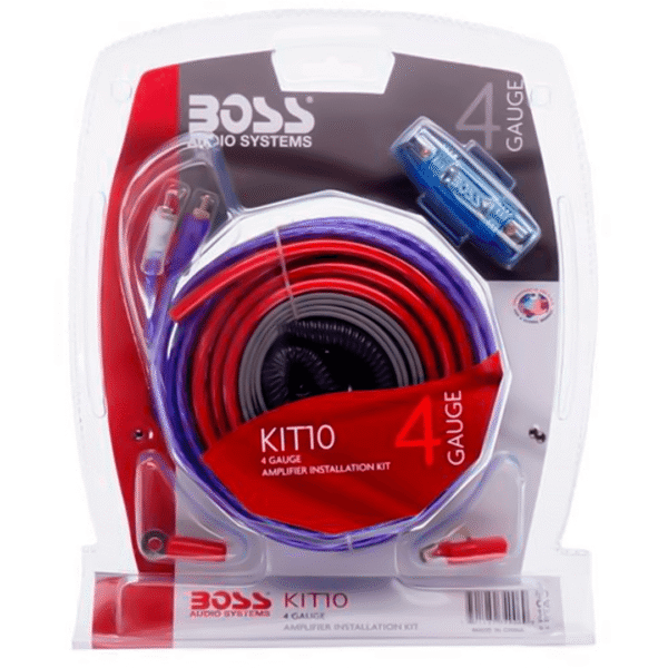 KIT INSTALACION AUDIO 4 GAUGE BOSS MISKIT10