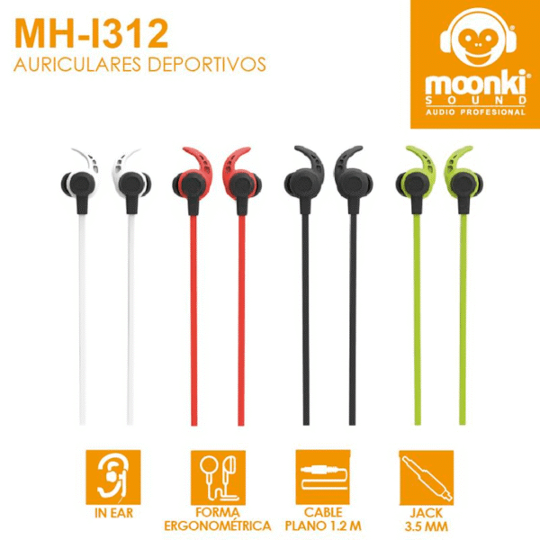 5105-4.png AURICULAR ROJO IN EAR MOONKI SOUND MH-I312