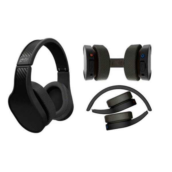 5108-4.png AURICULARES HD OVER-EAR PHAZ P2 BLACK FIBRA DE CARBONO AMLIFICADOS C/ ESTUCHE B.BOOST