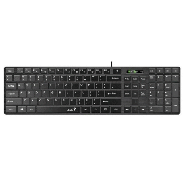 TECLADO GENIUS SLIMSTAR 126 BLACK USB