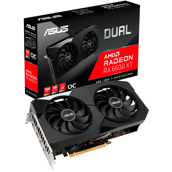 PLACA DE VIDEO ASUS DUAL RX 6600 XT O 8GB