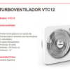 LILIANA VENTILADOR TURBO CON DIFUSOR 12 5 ASPAS TRANSP.