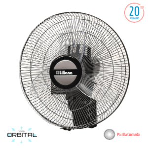 5175-1.png LILIANA VENTILADOR 20 ORBITAL ASPAS TRANSP. PARRILLA CROMADA