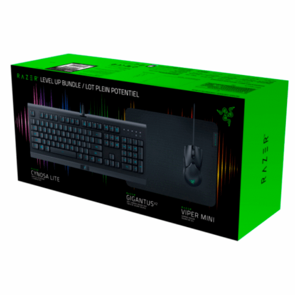 TECLADO GAMER RAZER CYNOSA LITE GIGANTUS V2 VIPER MINI LEVELUP BUNDLE